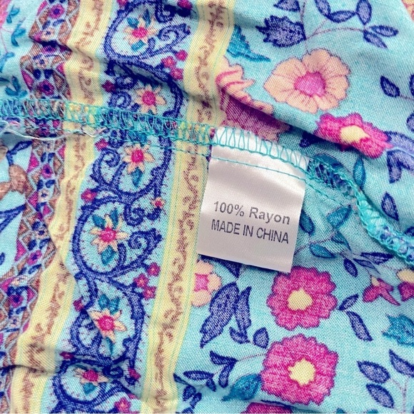 MEROKEETY Boho Floral
Print Pleated Skirt size L - Picture 13 of 16